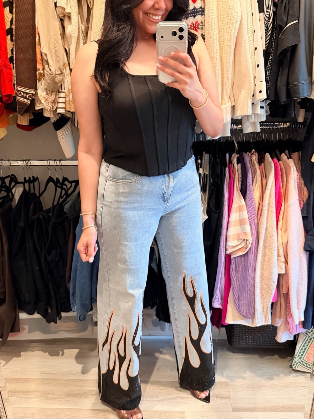 Akira ON FIRE RELAXED DENIM - Picture 6 of 6